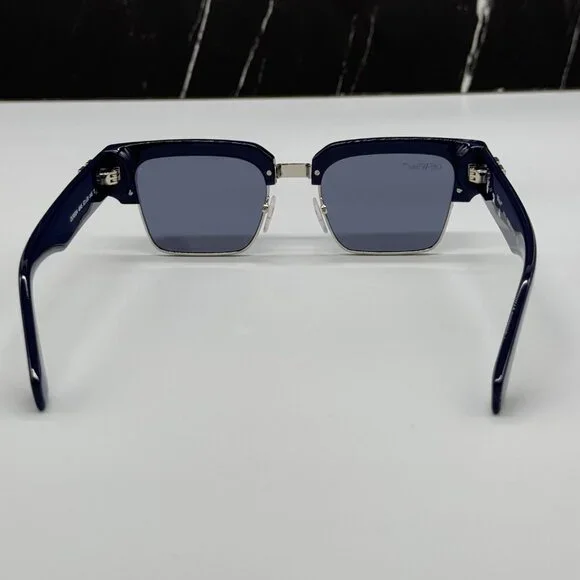 NEW OFF-WHITE WASHINGTON 645 NAVY BLUE UNISEX SUNGLASSES OFF-WHITE